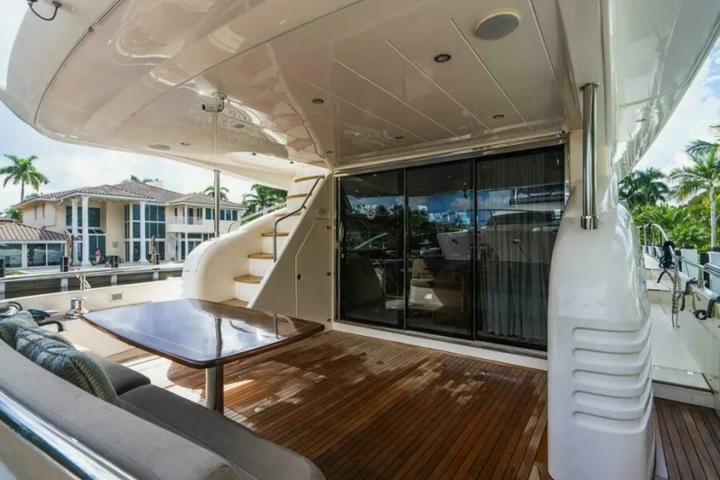 Slide: The Image of Aft Deck 2009 Princess/Viking Sport Cruisers 70 Flybridge Empire Sun - 5876291