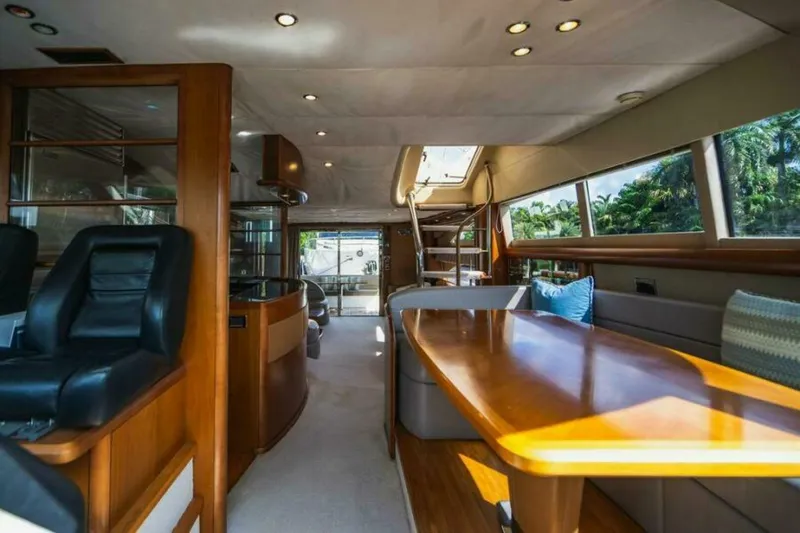 Slide: The Image of Dinette 2009 Princess/Viking Sport Cruisers 70 Flybridge Empire Sun - 5876245