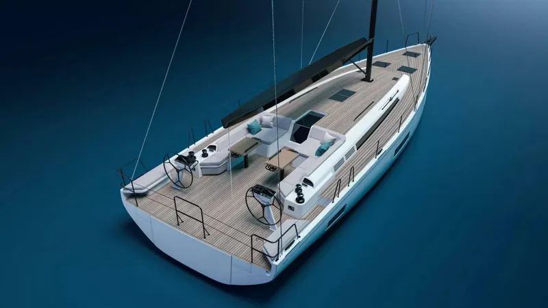 The Image of Beneteau First 60 Overhead Drawing - 5883233