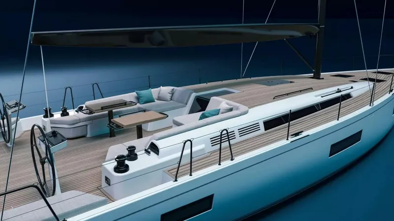 Slide: The Image of Beneteau First 60 Cockpit Drawing - 5883235