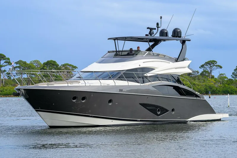 Slide: The Image of Marquis 66 ANDIAMO - Port Bow Profile 2016 Marquis 66 660 Sport Yacht ANDIAMO - 5882717