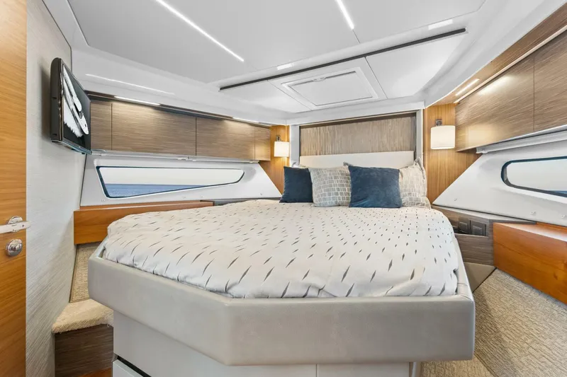 Slide: The Image of 2019 Tiara Yachts C49 Coupe Forward Stateroom (1) - 5883476