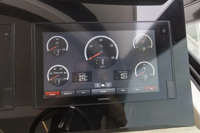 Slide: The Image of 2019 Tiara Yachts C49 Coupe Helm Controls And Electronics (4) - 5883483