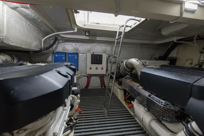 Slide: The Image of 2019 Tiara Yachts C49 Coupe Engine Room (2) - 5883499
