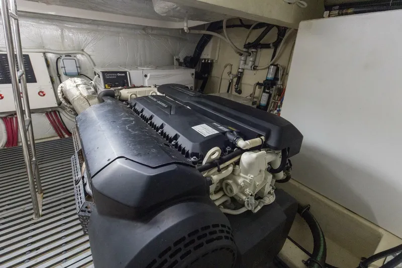 Slide: The Image of 2019 Tiara Yachts C49 Coupe Engine Room (3) - 5883500