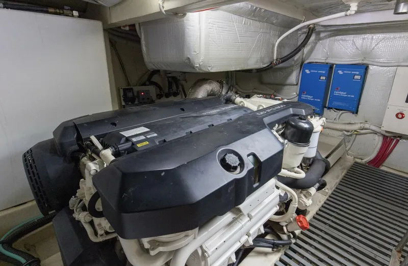 Slide: The Image of 2019 Tiara Yachts C49 Coupe Engine Room (4) - 5883501