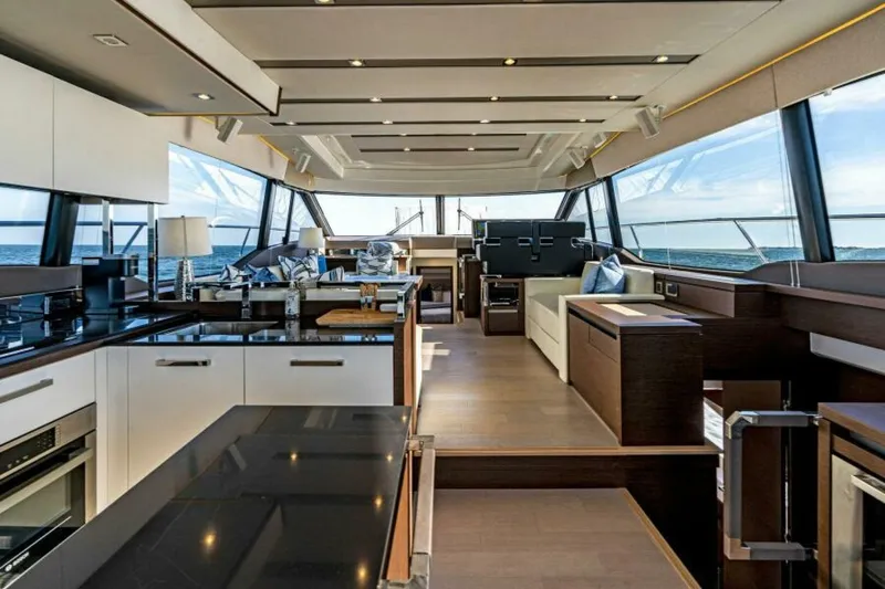 Slide: The Image of 2019 63 Prestige Flybridge - RT Time - Salon Overview - 5883936