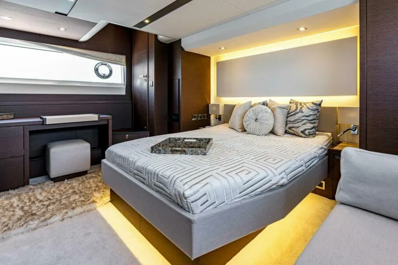 Slide: The Image of 2019 63 Prestige Flybridge - RT Time - Master Stateroom - 5883953