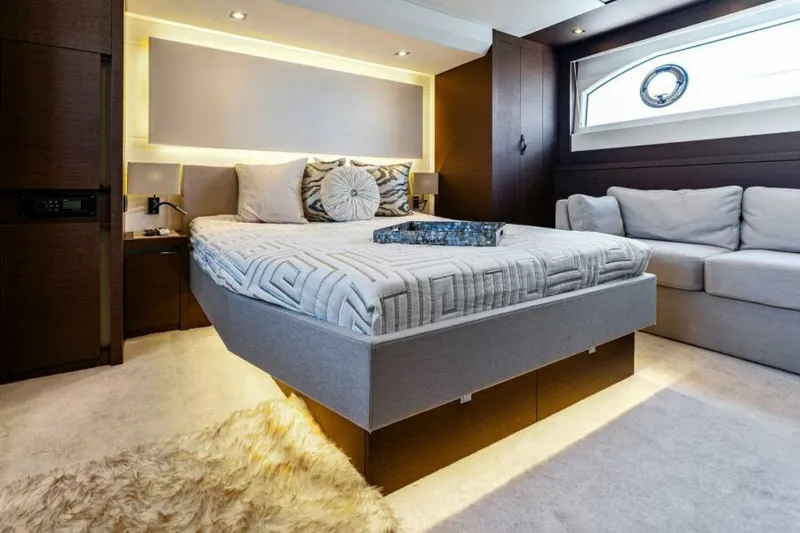 Slide: The Image of 2019 63 Prestige Flybridge - RT Time - Master Stateroom - 5883929