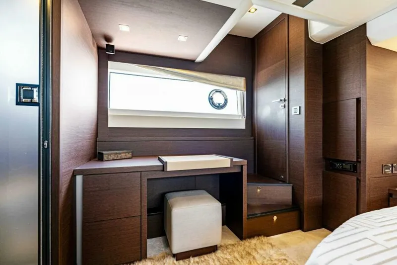 Slide: The Image of 2019 63 Prestige Flybridge - RT Time - Master Stateroom - 5883957