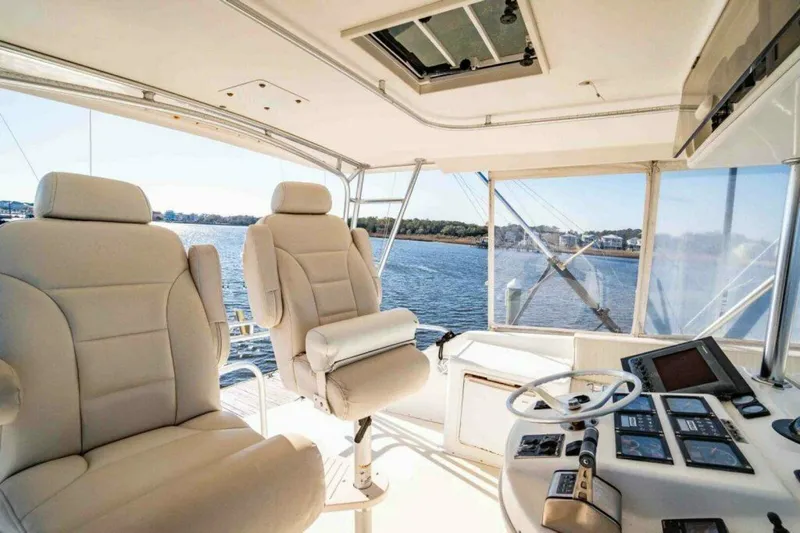 Slide: The Image of Ocean Yachts 56 TUNAR - Fly Bridge Helm 1999 Ocean Yachts 56 TUNAR - 5896247