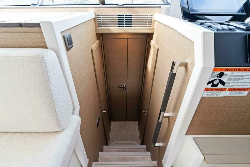 Slide: The Image of 2024 42 Prestige Flybridge - Companionway to Staterooms - 5888226