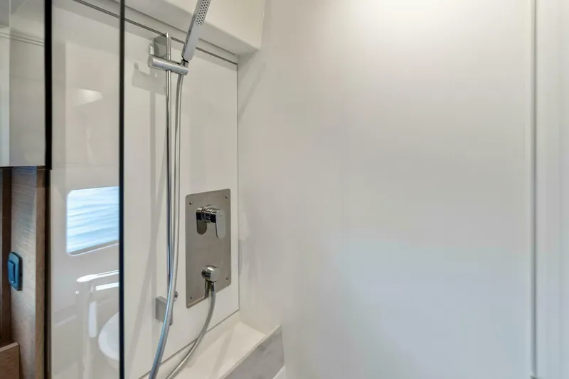 Slide: The Image of 2024 42 Prestige Flybridge - Master Stateroom Shower Stall - 5888234