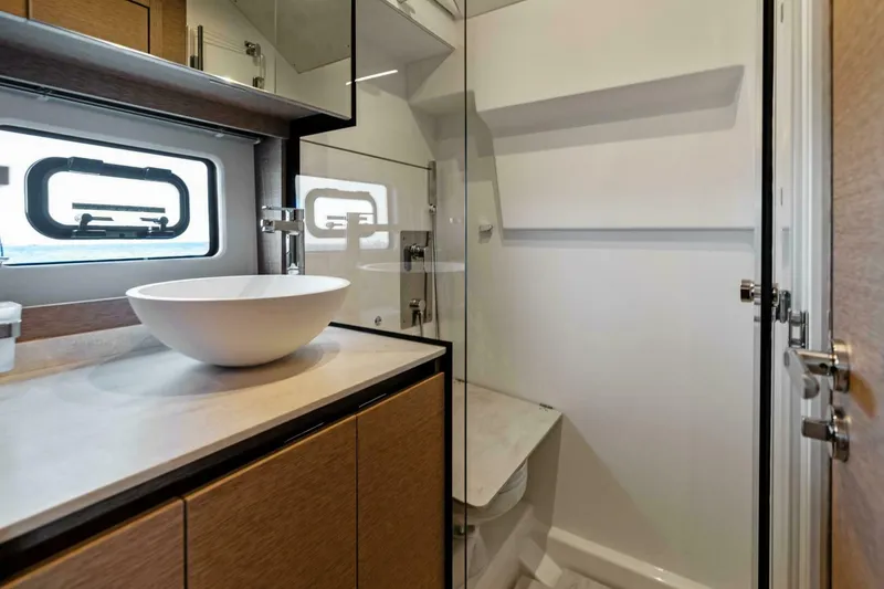 Slide: The Image of 2024 42 Prestige Flybridge - Guest Head/Shower Stall - 5888239