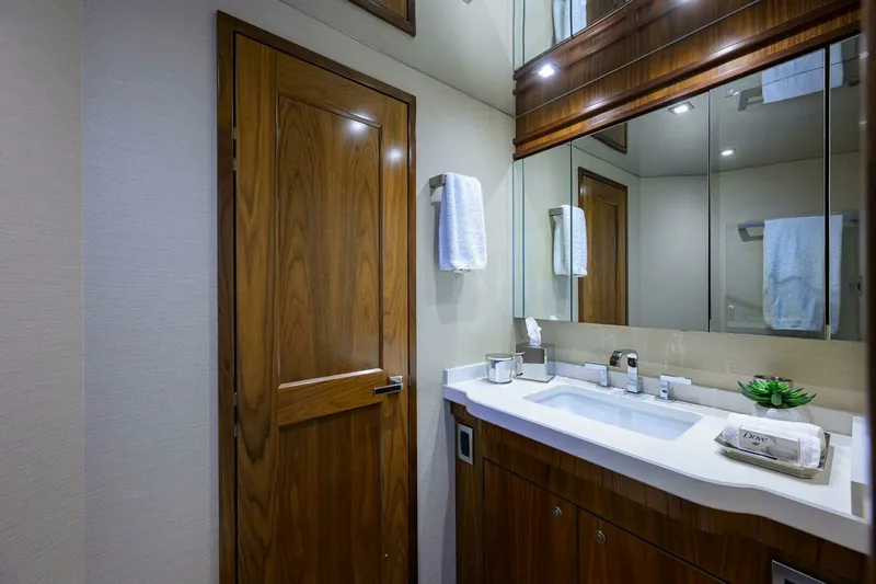Slide: The Image of Viking 92 SPECULATOR - VIP Guest Stateroom Ensuite Head 2017 Viking 92 SPECULATOR - 7650367