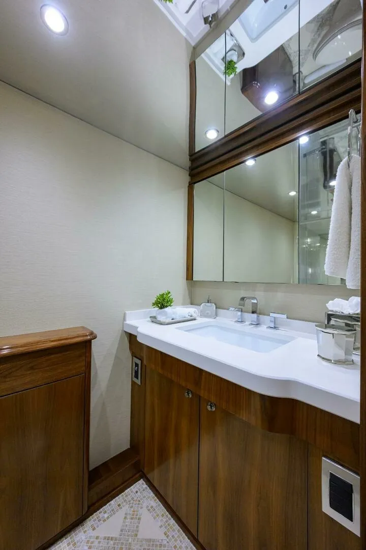 Slide: The Image of Viking 92 SPECULATOR - Master Stateroom Ensuite Head 2017 Viking 92 SPECULATOR - 7650361