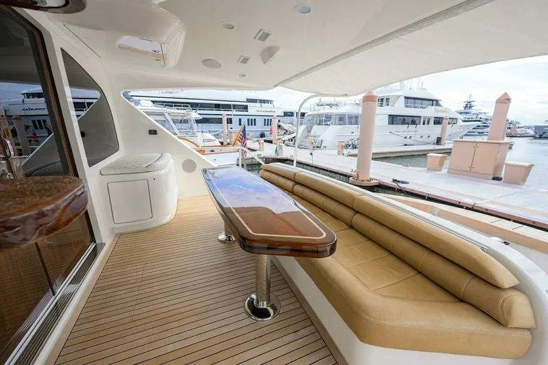 Slide: The Image of Viking 92 SPECULATOR - Flybridge Aft Deck 2017 Viking 92 SPECULATOR - 7650322