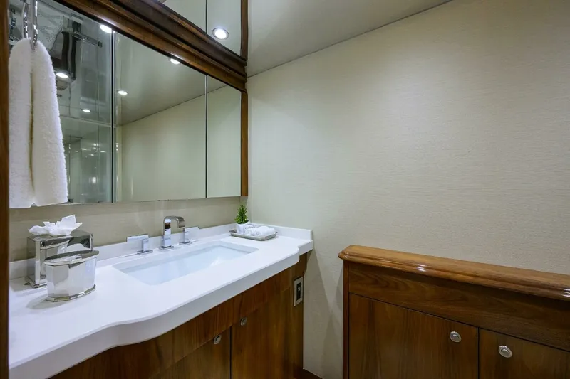 Slide: The Image of Viking 92 SPECULATOR - Master Stateroom Ensuite Head 2017 Viking 92 SPECULATOR - 7650362