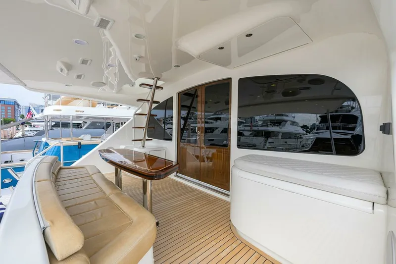 Slide: The Image of Viking 92 SPECULATOR - Flybridge Aft Deck 2017 Viking 92 SPECULATOR - 7650319