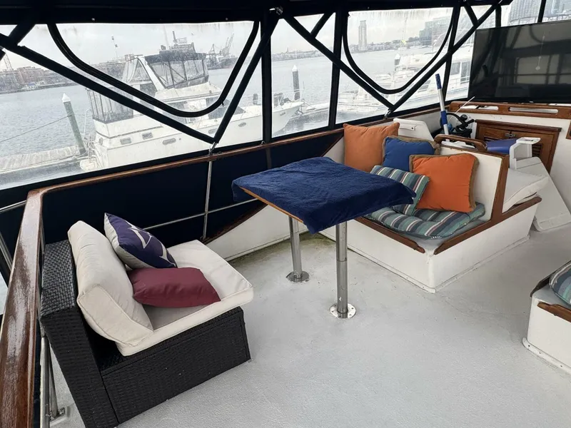 Slide: The Image of 44' Marine Trader Flybridge Forward Port - 5923437