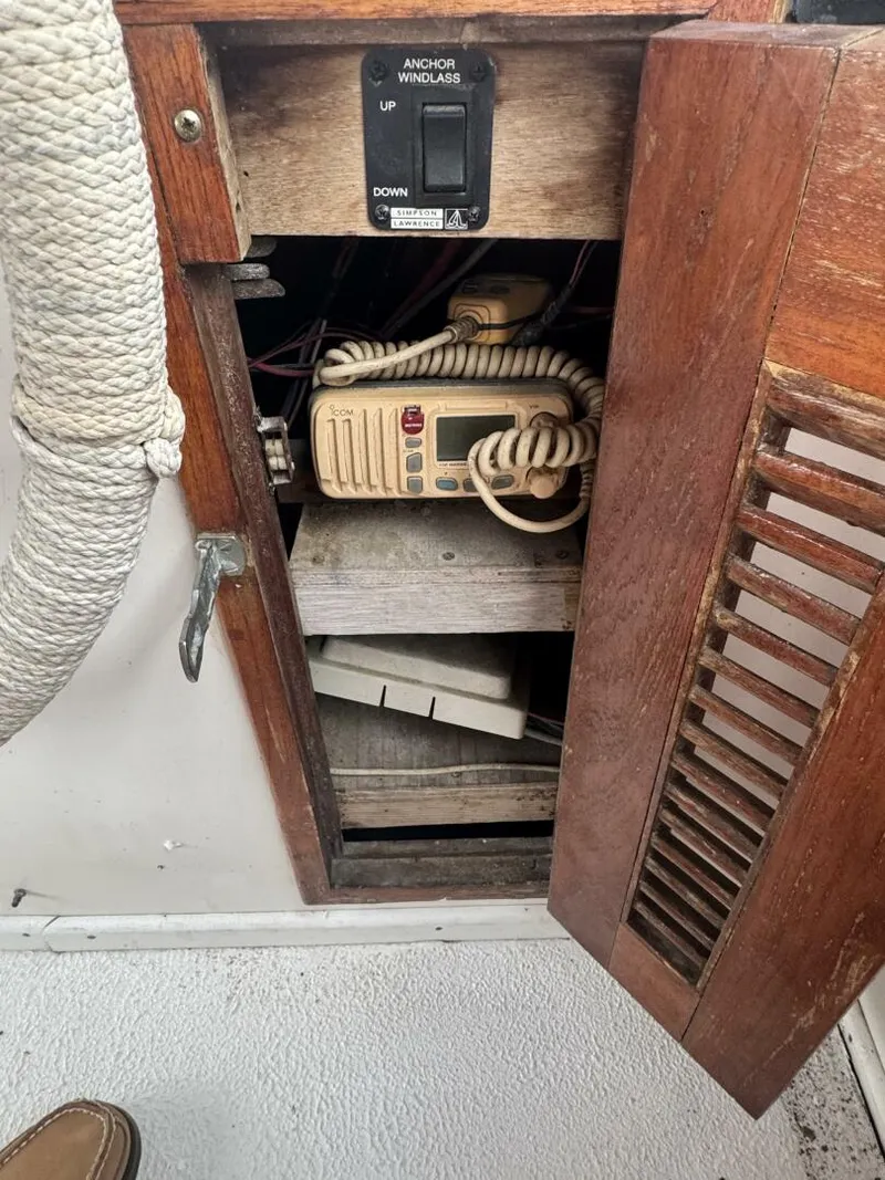 Slide: The Image of 44' Marine Trader Flybridge Helm Storage Starboard - 5923587