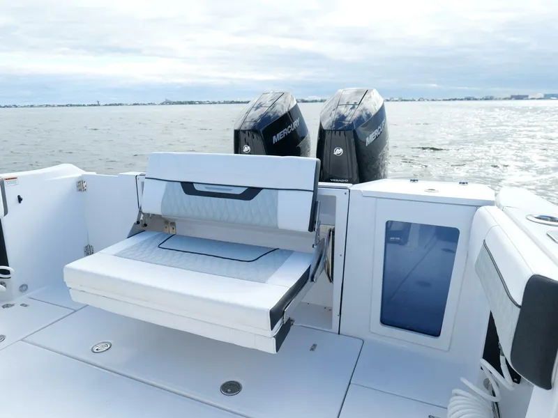 Slide: The Image of Blackfin 332 CC - Cockpit Seating 2024 Blackfin 332 Center Console - 5889755