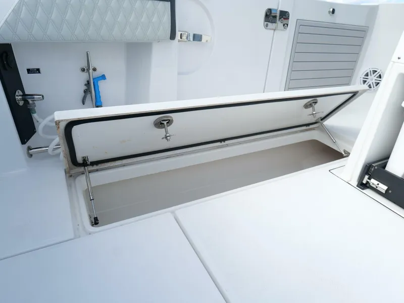 Slide: The Image of Blackfin 332 CC - Cockpit Storage 2024 Blackfin 332 Center Console - 5889766