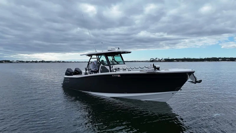 Slide: The Image of Blackfin 332 CC - Starboard Bow Profile 2024 Blackfin 332 Center Console - 5889665