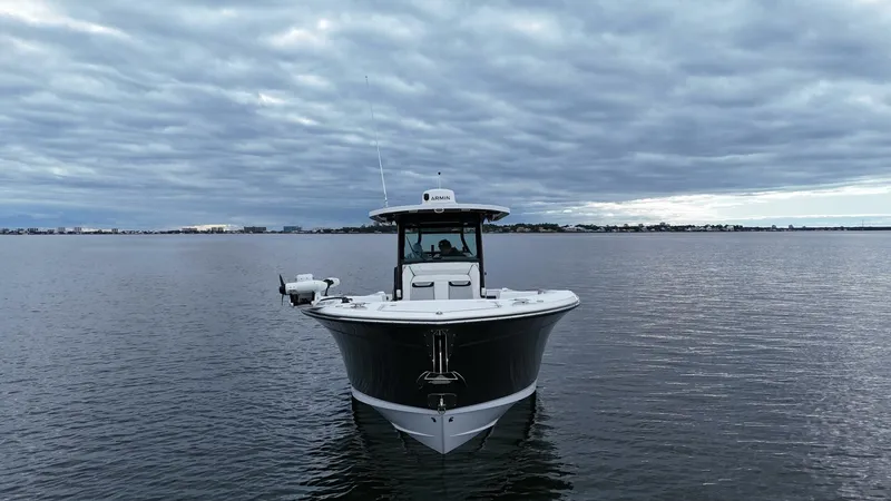 Slide: The Image of Blackfin 332 CC - Bow Profile 2024 Blackfin 332 Center Console - 5889667
