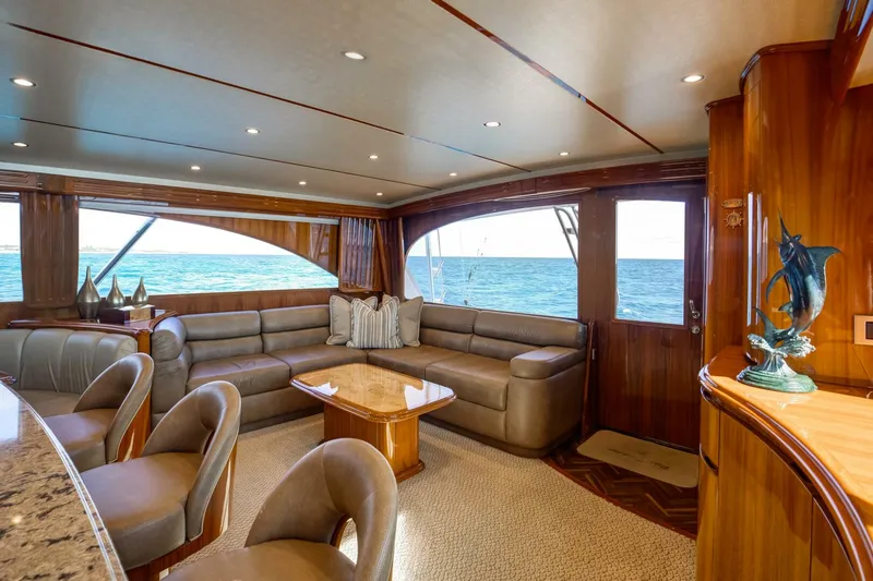 Slide: The Image of Viking 70 Convertible - Salon, Seating and Table 2015 Viking 70 Convertible - Pipe Dreamer - 5894310