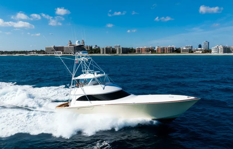 Slide: The Image of Viking 70 Convertible - Running Profile 2015 Viking 70 Convertible - Pipe Dreamer - 5894696