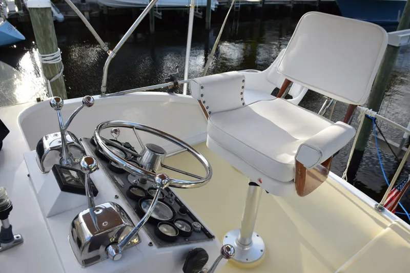 Slide: The Image of Ladderback Helm Chair Can Be Used At Flybridge Helm - 5911777