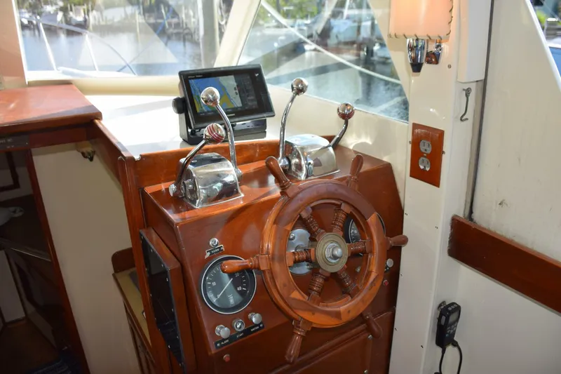 Slide: The Image of Teak Cutter Helm Wheel At Lower Station - 5911831