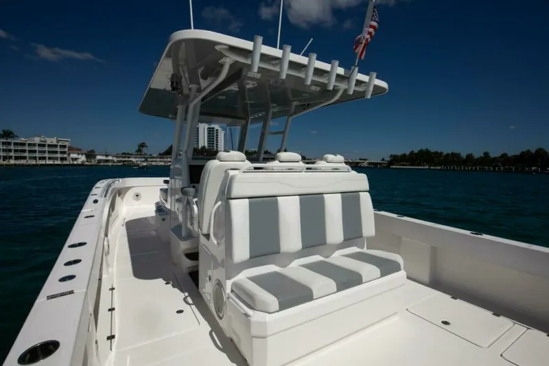 Slide: The Image of Invincible 35 Emanon - Exterior Cockpit 2021 Invincible 35 Center Console Emanon - 7654357