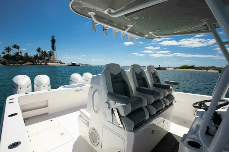 Slide: The Image of Invincible 35 Emanon - Exterior Helm 2021 Invincible 35 Center Console Emanon - 7654355