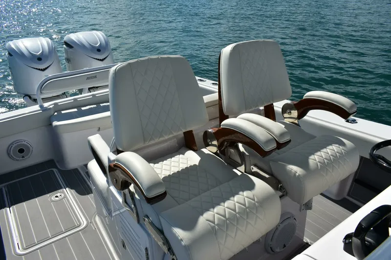Slide: The Image of 2025 32 - FULL CIRCLE - Helm Seating 2025 Jupiter 32 Center Console FULL CIRCLE - 7654609