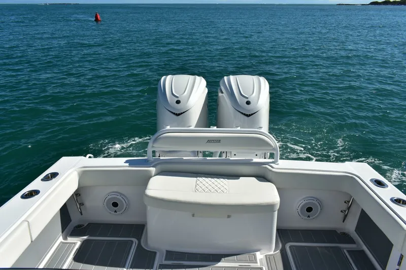 Slide: The Image of 2025 32 - FULL CIRCLE - Cockpit & Engines 2025 Jupiter 32 Center Console FULL CIRCLE - 7654605