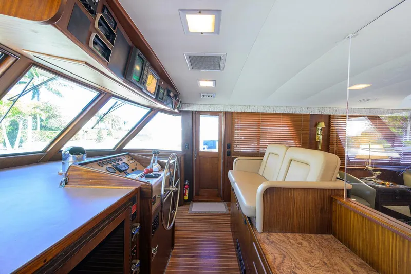 Slide: The Image of Hatteras 63 - Phantom - Lower Helm 1987 63 Hatteras Motor Yacht - Phantom - 5908806