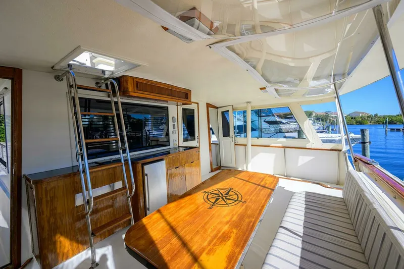 Slide: The Image of Hatteras 63 - Phantom - Aft Deck 1987 63 Hatteras Motor Yacht - Phantom - 7651541