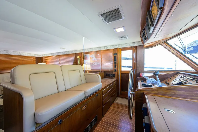 Slide: The Image of Hatteras 63 - Phantom - Lower Helm 1987 63 Hatteras Motor Yacht - Phantom - 7651515