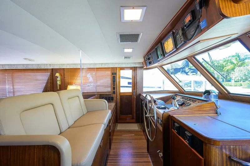 Slide: The Image of Hatteras 63 - Phantom - Lower Helm 1987 63 Hatteras Motor Yacht - Phantom - 7651513
