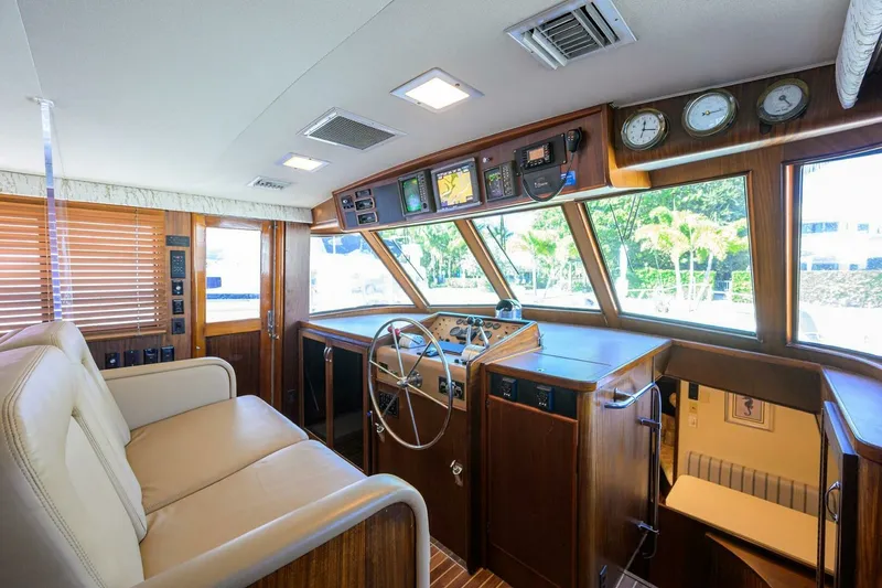 Slide: The Image of Hatteras 63 - Phantom - Lower Helm 1987 63 Hatteras Motor Yacht - Phantom - 7651512