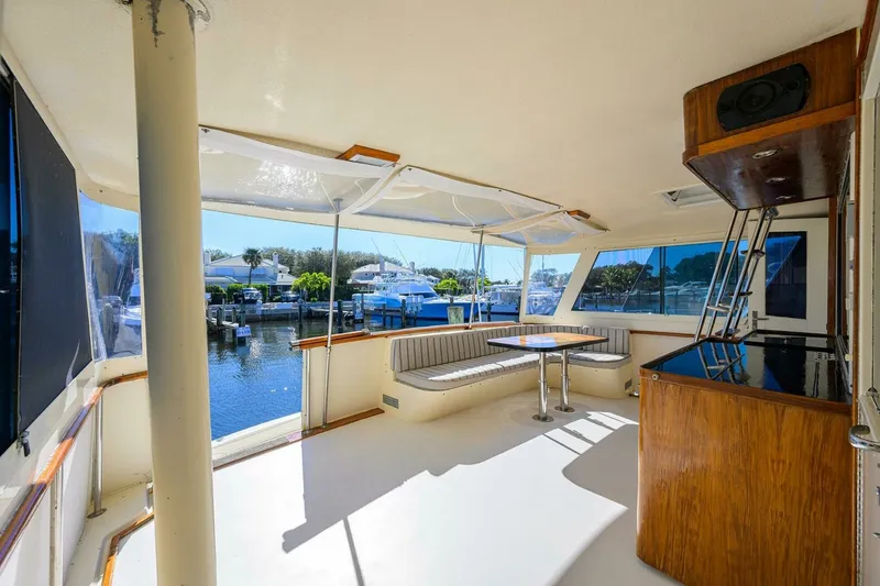 Slide: The Image of Hatteras 63 - Phantom - Aft Deck 1987 63 Hatteras Motor Yacht - Phantom - 7651539