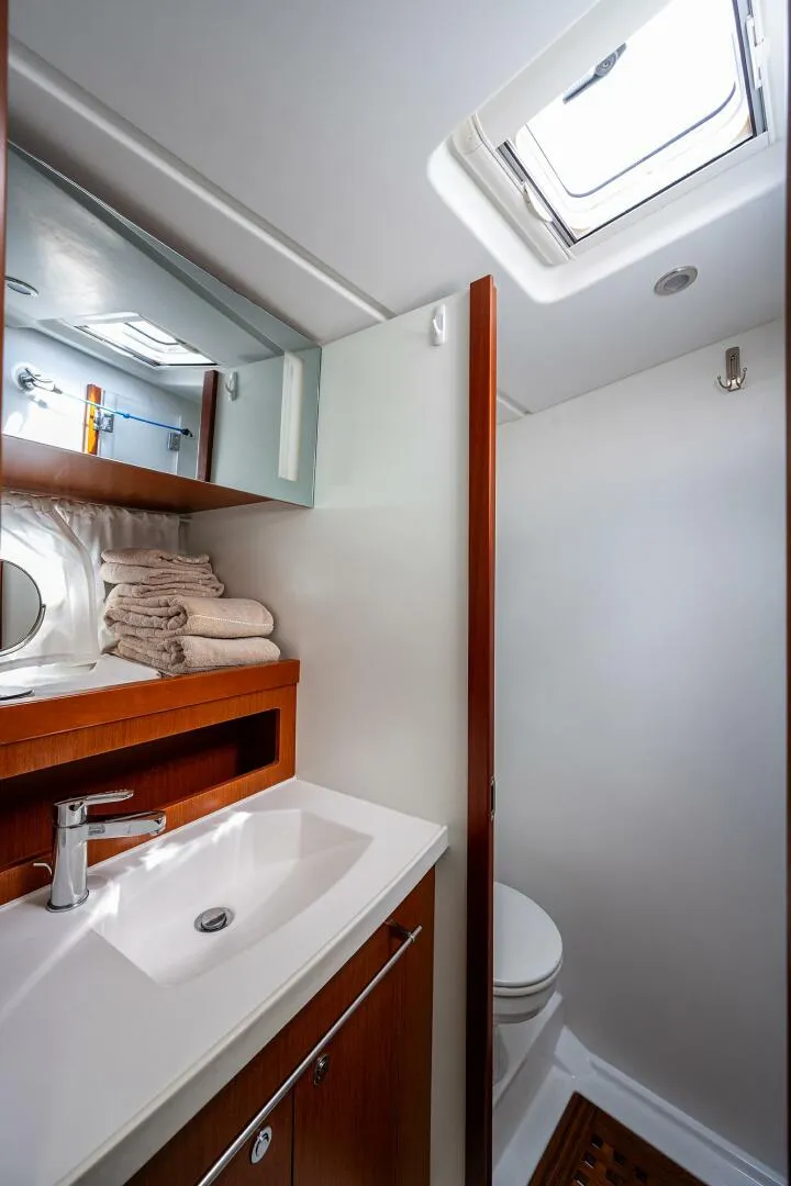 Slide: The Image of Beneteau 44 Stellar Seascape - Master Head, Sink 2014 Beneteau 44 Swift Trawler - 5908971