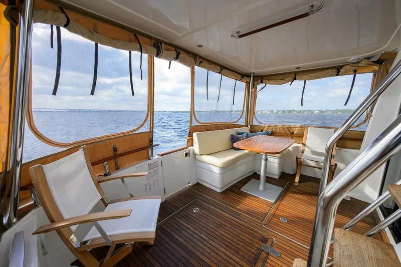 Slide: The Image of Beneteau 44 Stellar Seascape - Aft Deck, Dining and Seating 2014 Beneteau 44 Swift Trawler - 5908983