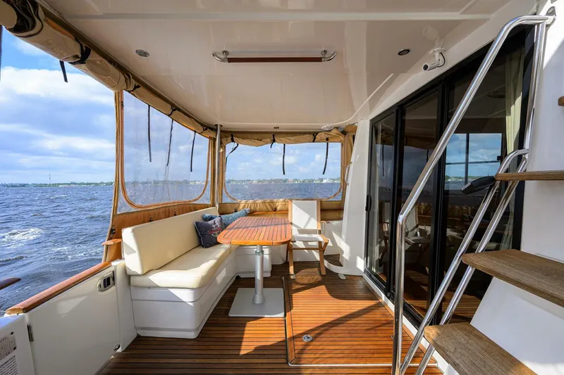 Slide: The Image of Beneteau 44 Stellar Seascape - Aft Deck, Dining and Seating 2014 Beneteau 44 Swift Trawler - 5908985