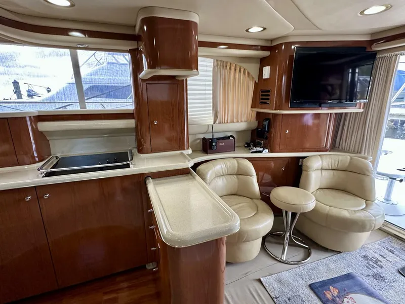 Slide: The Image of Sea Ray 48 LIFE IS GOOD TODAY - Salon/Galley 2002 Sea Ray 48 LIFE IS GOOD TODAY - 5917844