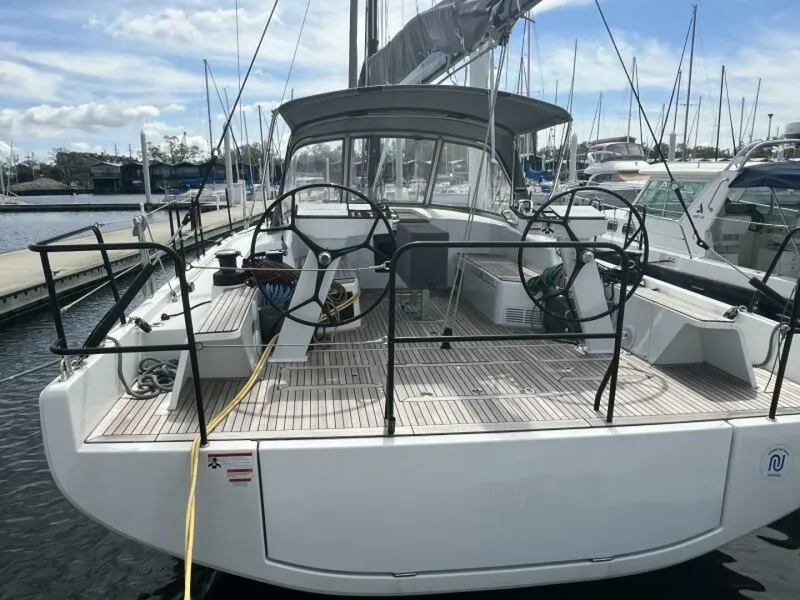 Slide: The Image of 2023 Beneteau First 44 Cockpit & Transom - 5920811
