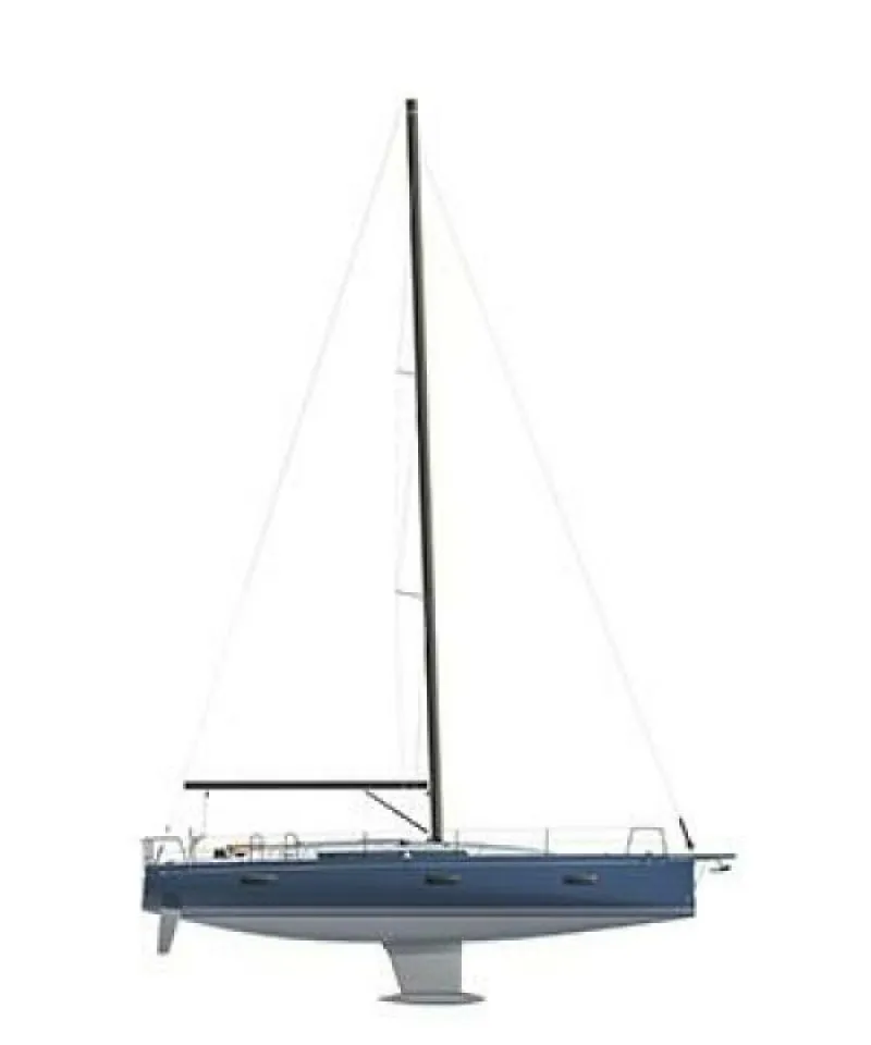 Slide: The Image of Beneteau First 44 Sail Plan Drawing - 5920812