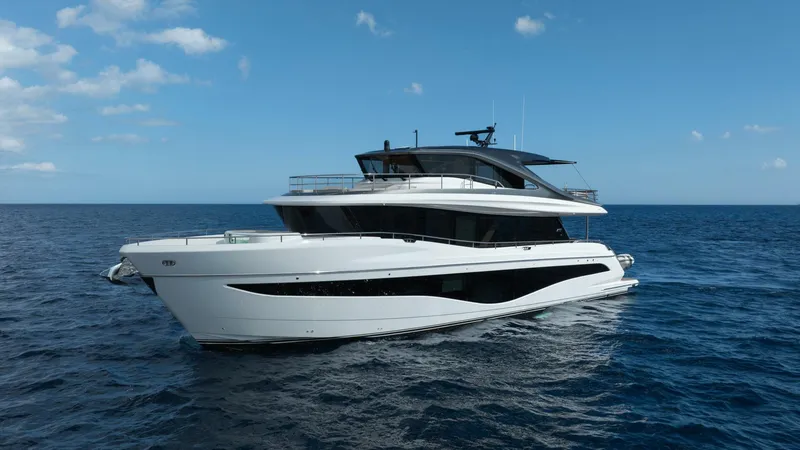 Slide: The Image of Princess 80 -Maravi Exterior Profile 2025 Princess X80 Flybridge - Meravi - 5922511